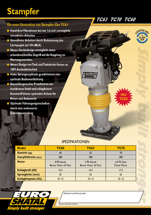 Benzine en Diesel Trilstampers Shatal TC 70