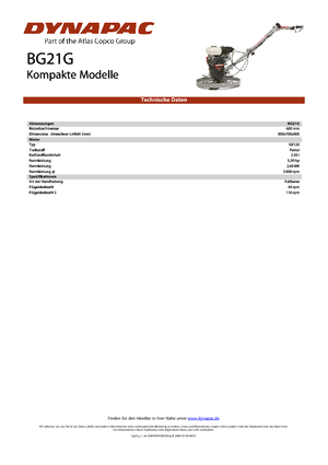 Betonmolens Dynapac BG 21G