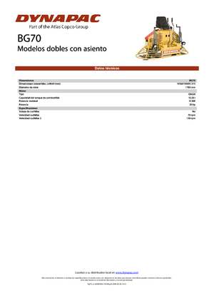 2 zits Dynapac BG 70
