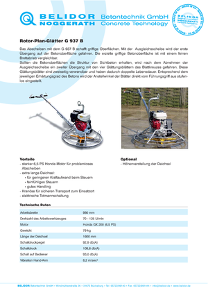 Betonmolens Belidor-Noggerath G 937 B