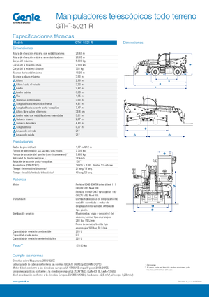 Draaiende verreiker Genie GTH 5021 R