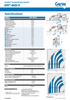 Draaiende verreiker Genie GTH 5022 R