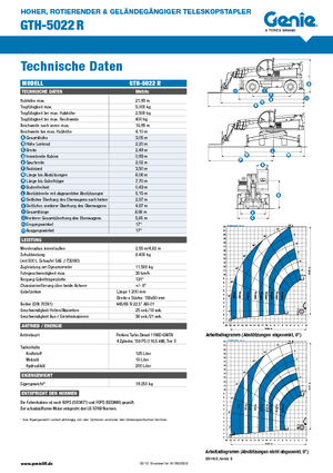 Draaiende verreiker Genie GTH 5022 R
