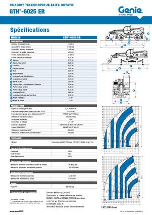 Draaiende verreiker Genie GTH 6025 ER