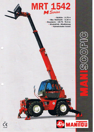 Draaiende verreiker Manitou MRT 1542
