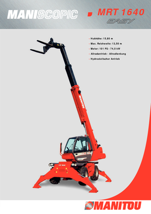 Draaiende verreiker Manitou MRT 1640 Easy