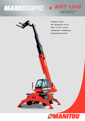 Draaiende verreiker Manitou MRT 1840 Easy