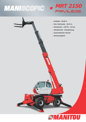 Draaiende verreiker Manitou MRT 2150 Privilege