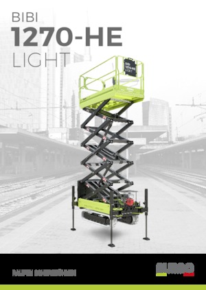 Schaarliften op rupsen Almac Bibi 1270-HE 