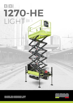 Schaarliften op rupsen Almac Bibi 1270-HE 