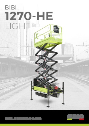 Schaarliften op rupsen Almac Bibi 1270-HE 