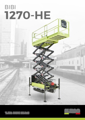 Schaarliften op rupsen Almac Bibi 1270-HE 