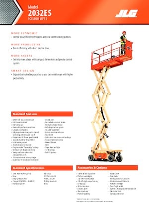 Verrijdbare schaarliften JLG 2032ES