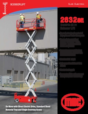 Verrijdbare schaarliften MEC 2632SE