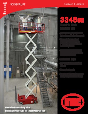 Verrijdbare schaarliften MEC 3346SE