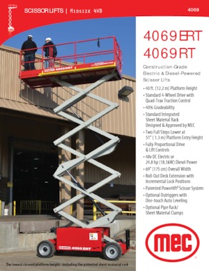 Verrijdbare schaarliften MEC 4069RT