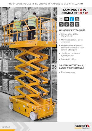 Verrijdbare schaarliften Haulotte Compact 10