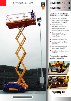 Verrijdbare schaarliften Haulotte Compact 10 RTE