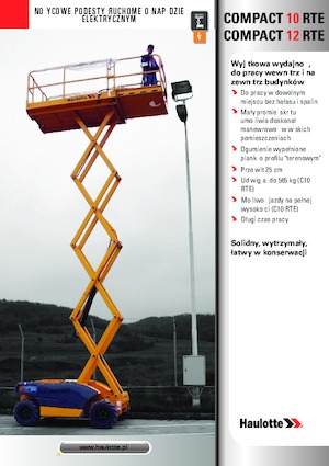 Verrijdbare schaarliften Haulotte Compact 10 RTE