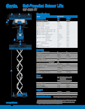 Verrijdbare schaarliften Genie GS-3384 RT