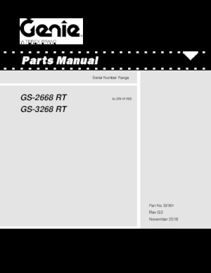 Verrijdbare schaarliften Genie GS-2668 E