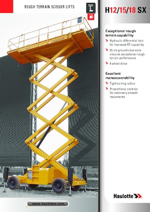 Verrijdbare schaarliften Haulotte H15 SX