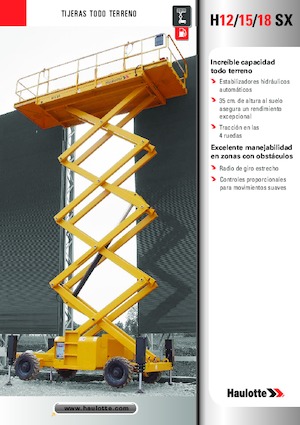 Verrijdbare schaarliften Haulotte H15 SX