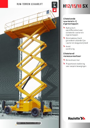 Verrijdbare schaarliften Haulotte H15 SX