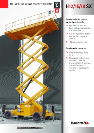 Verrijdbare schaarliften Haulotte H15 SX