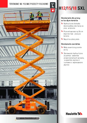 Verrijdbare schaarliften Haulotte H18 SXL