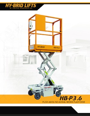 Verrijdbare schaarliften Custom Equipment HB-P3.6