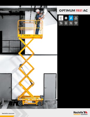 Verrijdbare schaarliften Haulotte OPTIMUM 1931 AC