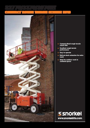 Verrijdbare schaarliften Snorkel S2770RT