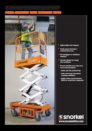 Verrijdbare schaarliften Snorkel S3010P