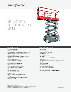 Verrijdbare schaarliften Skyjack SJ III 3215