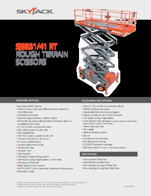 Verrijdbare schaarliften Skyjack SJ8831 RT