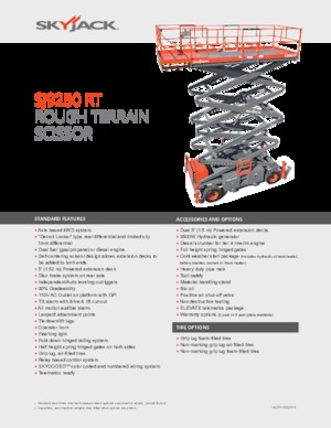 Verrijdbare schaarliften Skyjack SJ9250 RT