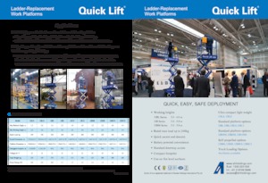 Verrijdbare schaarliften AHI UB8