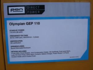 Generatoren Diesel Generatoren Olympian GEP 110