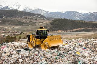 Afvalpersen Caterpillar 816K