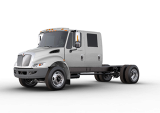 Trucks Bakwagen International Durastar 4400 107 SBA Crew Cab Cummins L9