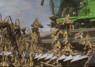 Aangebouwd Combine maaidorsers maaibalk Geringhoff SL 25