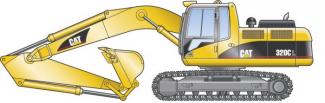 Rupsgraafmachines Caterpillar 320 C L