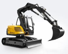 Rupsgraafmachines Mecalac 714 MC e