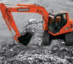 Rupsgraafmachines Doosan DX 140 LCR