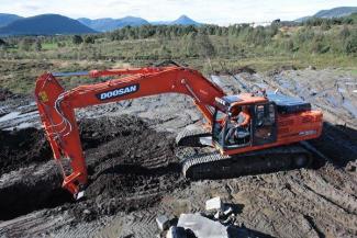 Electrische rups graafmachines Doosan DX300NLC-3