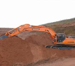 Rupsgraafmachines Doosan DX 420 LC