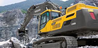Rupsgraafmachines Volvo EC480DL