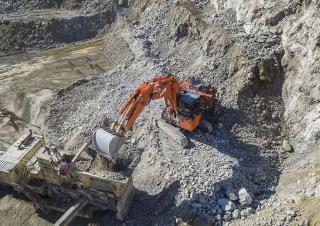 Rupsgraafmachines Hitachi EX 1900-6