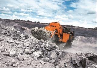 Rupsgraafmachines Hitachi EX 8000-6